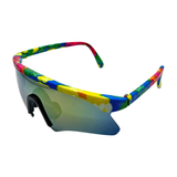 Kids ⭐️ TUBULAR Sporty Shield 80sGreen RV-Giant Vintage Eyewear