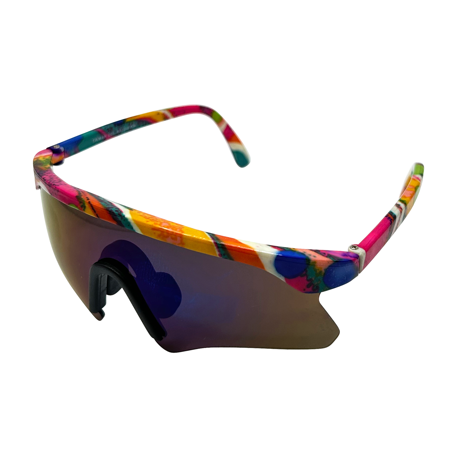 Kids ⭐️ TUBULAR Sporty Shield 80sBlue RV-Giant Vintage Eyewear