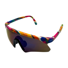 Kids ⭐️ TUBULAR Sporty Shield 80sBlue RV-Giant Vintage Eyewear