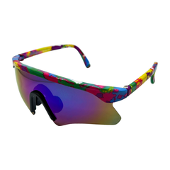 Kids ⭐️ TUBULAR Sporty Shield 80sAqua RV-Giant Vintage Eyewear