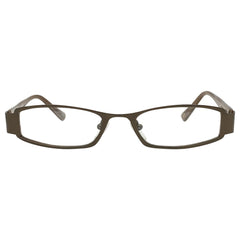 TUNNEL VISION Clear Rectangular 90s Glasses-Giant Vintage Eyewear