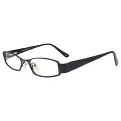 TUNNEL VISION Clear Rectangular 90s GlassesBlack-Giant Vintage Eyewear