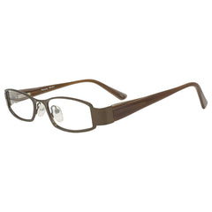 TUNNEL VISION Clear Rectangular 90s GlassesCopper-Giant Vintage Eyewear