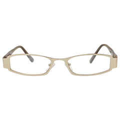 TUNNEL VISION Clear Rectangular 90s Glasses-Giant Vintage Eyewear