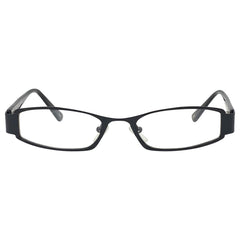 TUNNEL VISION Clear Rectangular 90s Glasses-Giant Vintage Eyewear