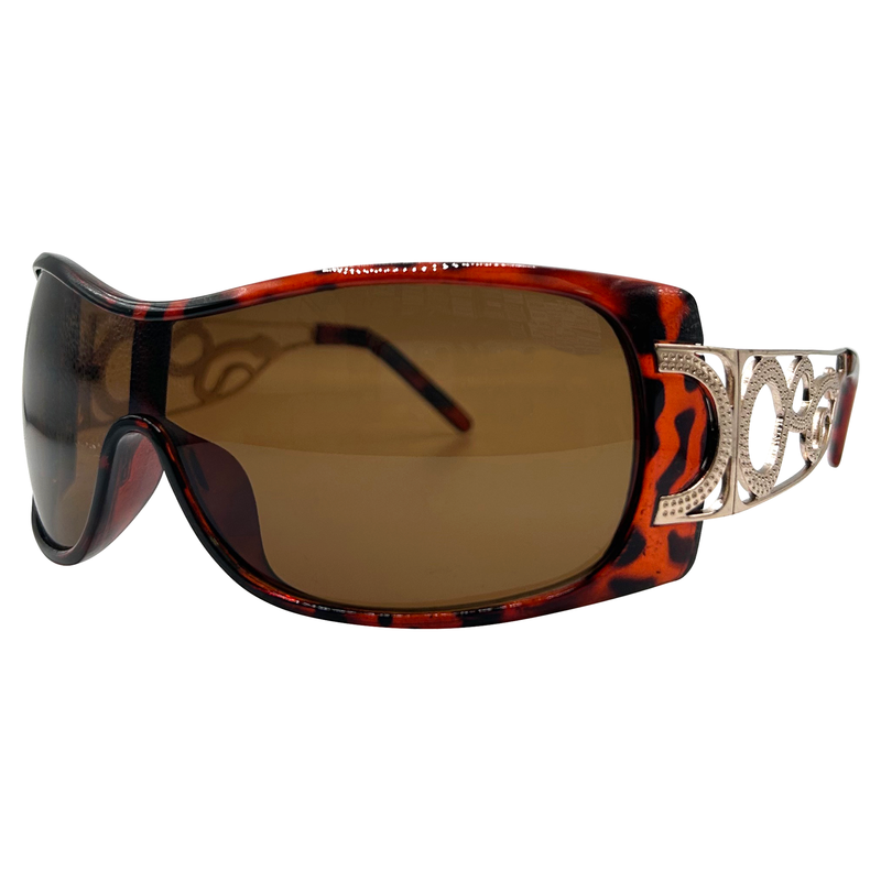 Shop CLANK Gloss Black vintage sports sunglasses Giant Vintage Sunglasses