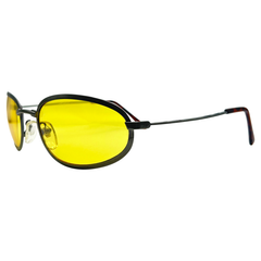 TWEETY Round Sunglasses | Blue-Blocker | Night DrivingGunmetal-Giant Vintage Eyewear