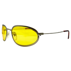 TWEETY Round Sunglasses | Blue-Blocker | Night DrivingSilver-Giant Vintage Eyewear