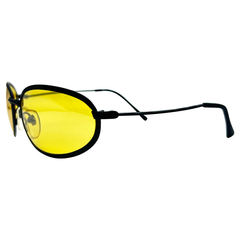 TWEETY Round Sunglasses | Blue-Blocker | Night DrivingMatte Black-Giant Vintage Eyewear