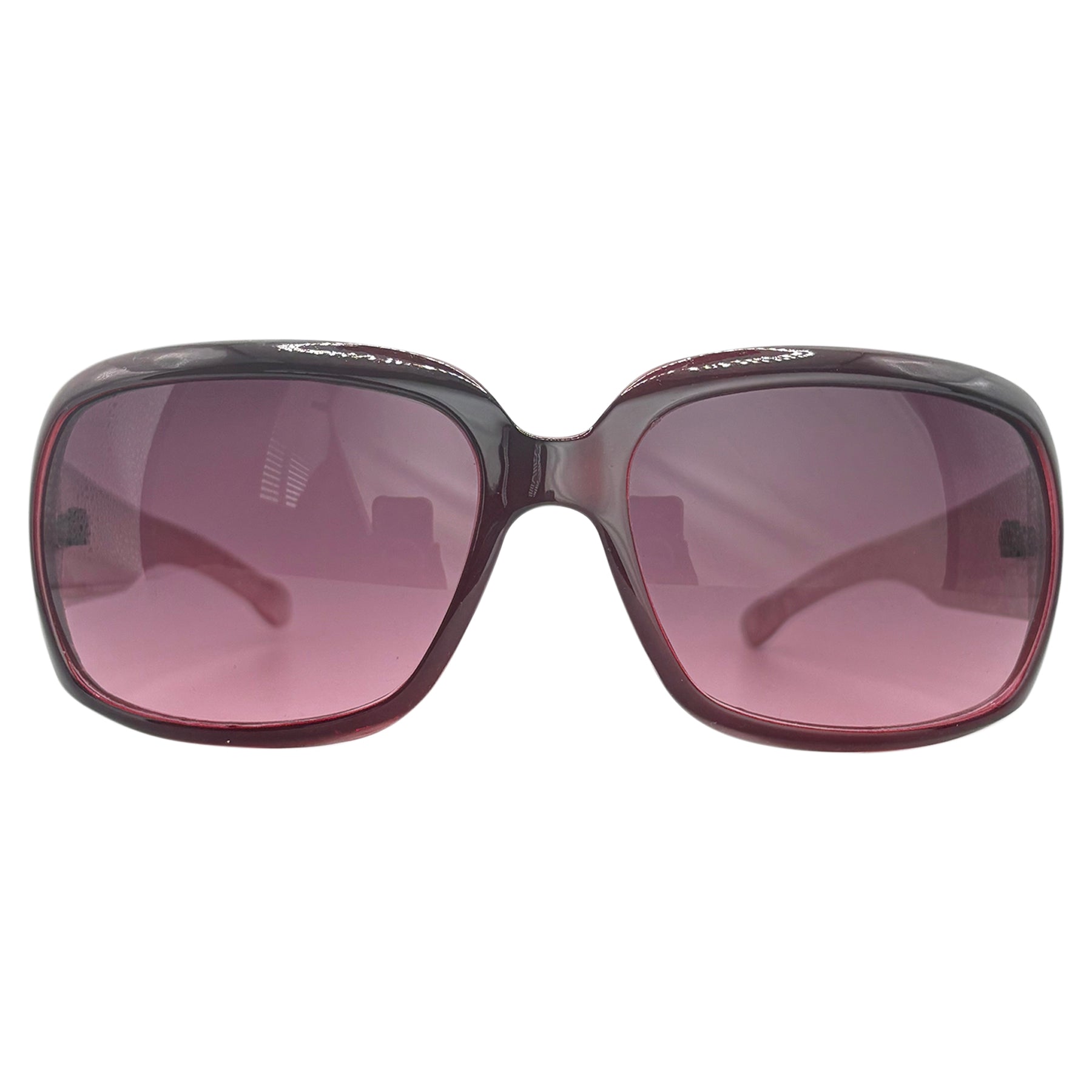 TROPHY WIFE Y2K Shield SunglassesRed-Giant Vintage Eyewear
