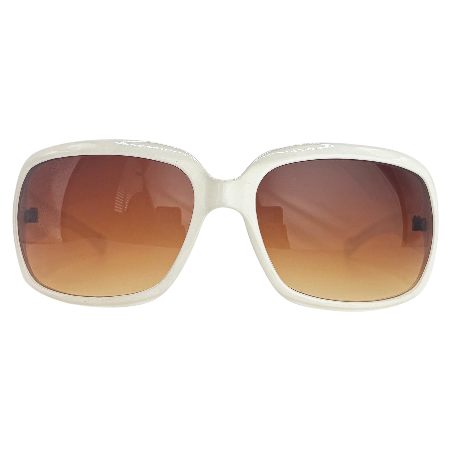 TROPHY WIFE Y2K Shield SunglassesWhite-Giant Vintage Eyewear