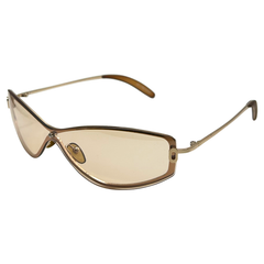 UMBRELLA Square Y2K SunglassesGold/Flash-Giant Vintage Eyewear