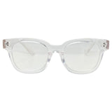 crystal clear glasses women and men with a blueblocker lens 