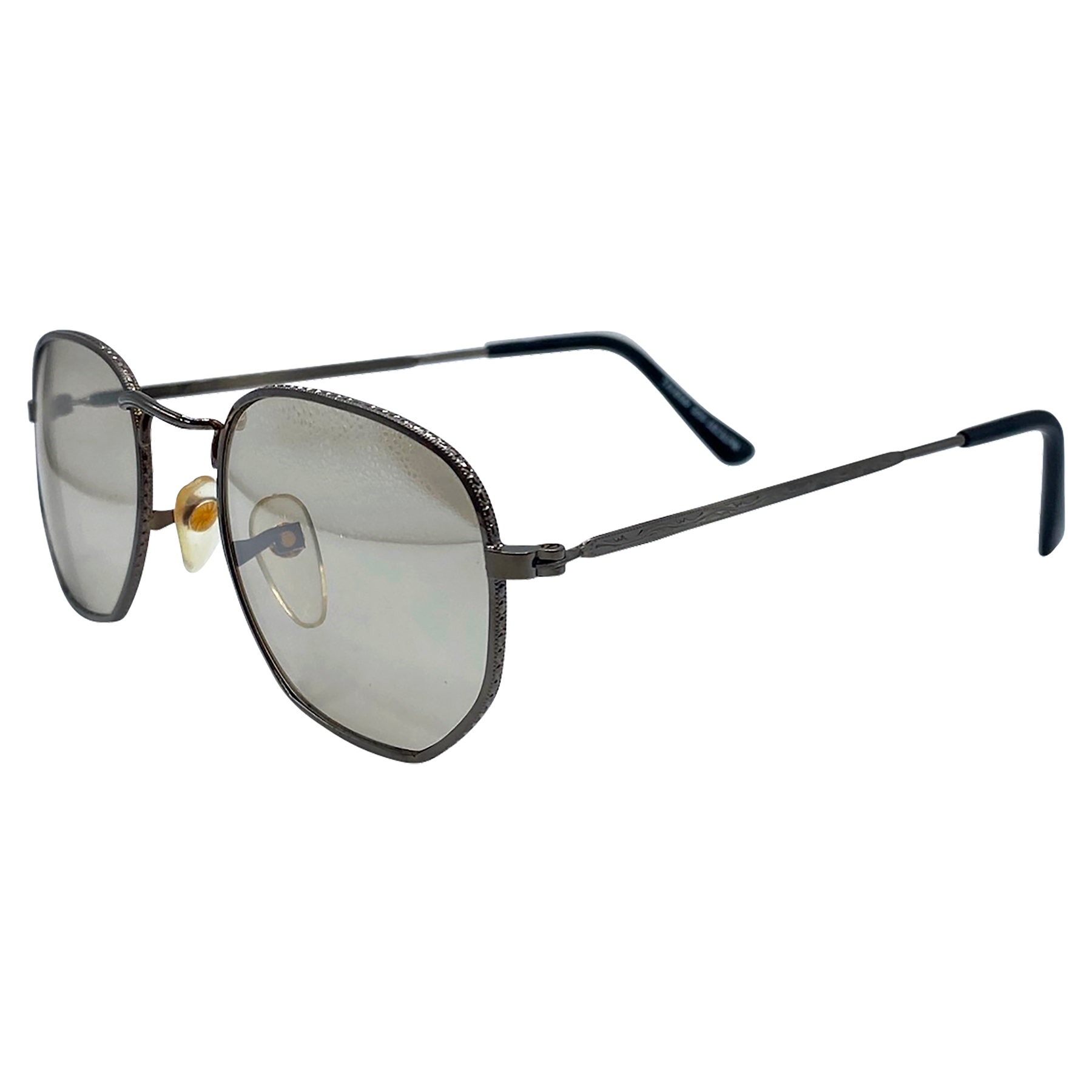 VANCE Gunmetal Angular Indie Sunglasses