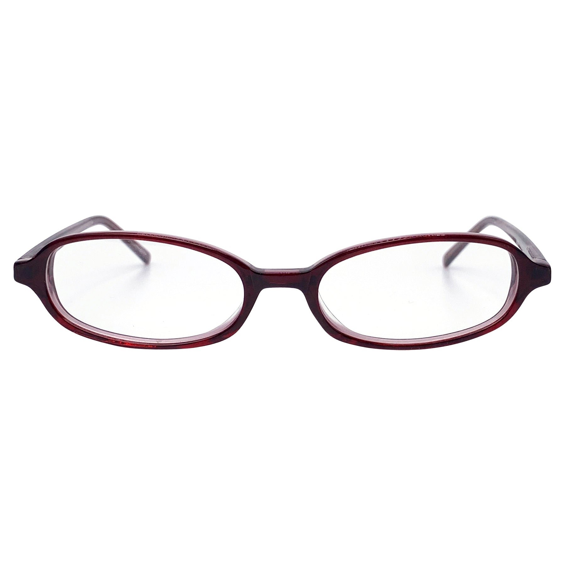 VERY BERRY Clear Bayonetta-Style Glasses-Giant Vintage Eyewear