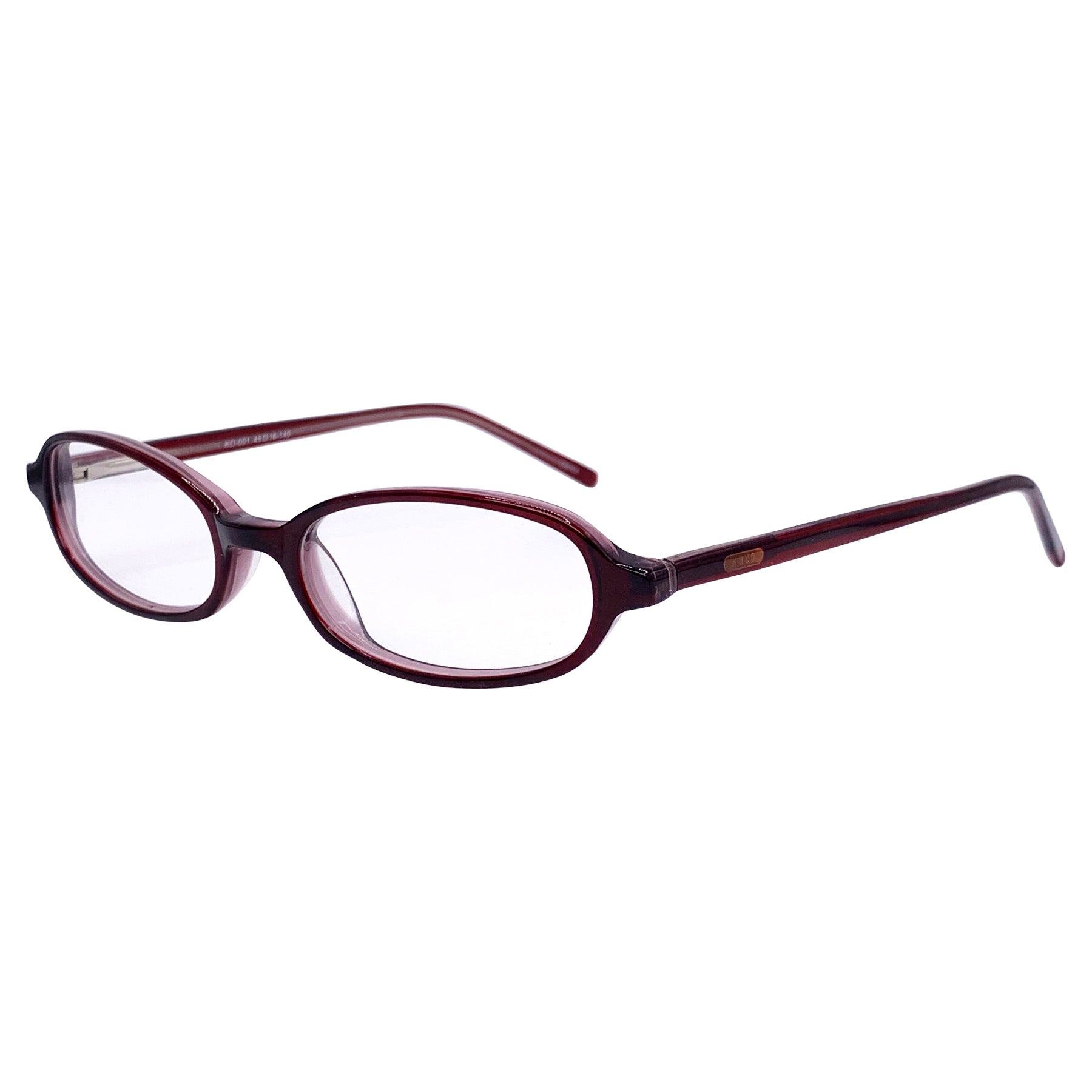 VERY BERRY Clear Bayonetta-Style GlassesCherry-Giant Vintage Eyewear