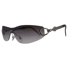 VICIOUS Rimless SunglassesGunmetal/Smoke-Giant Vintage Eyewear