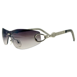 VICIOUS Rimless SunglassesSilver/Smoke-Giant Vintage Eyewear