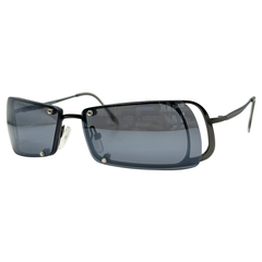 VIVRANT Y2K SunglassesGunmetal/Super Dark-Giant Vintage Eyewear