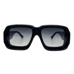 WEEKDAY Retro Square SunglassesBlack-Giant Vintage Eyewear
