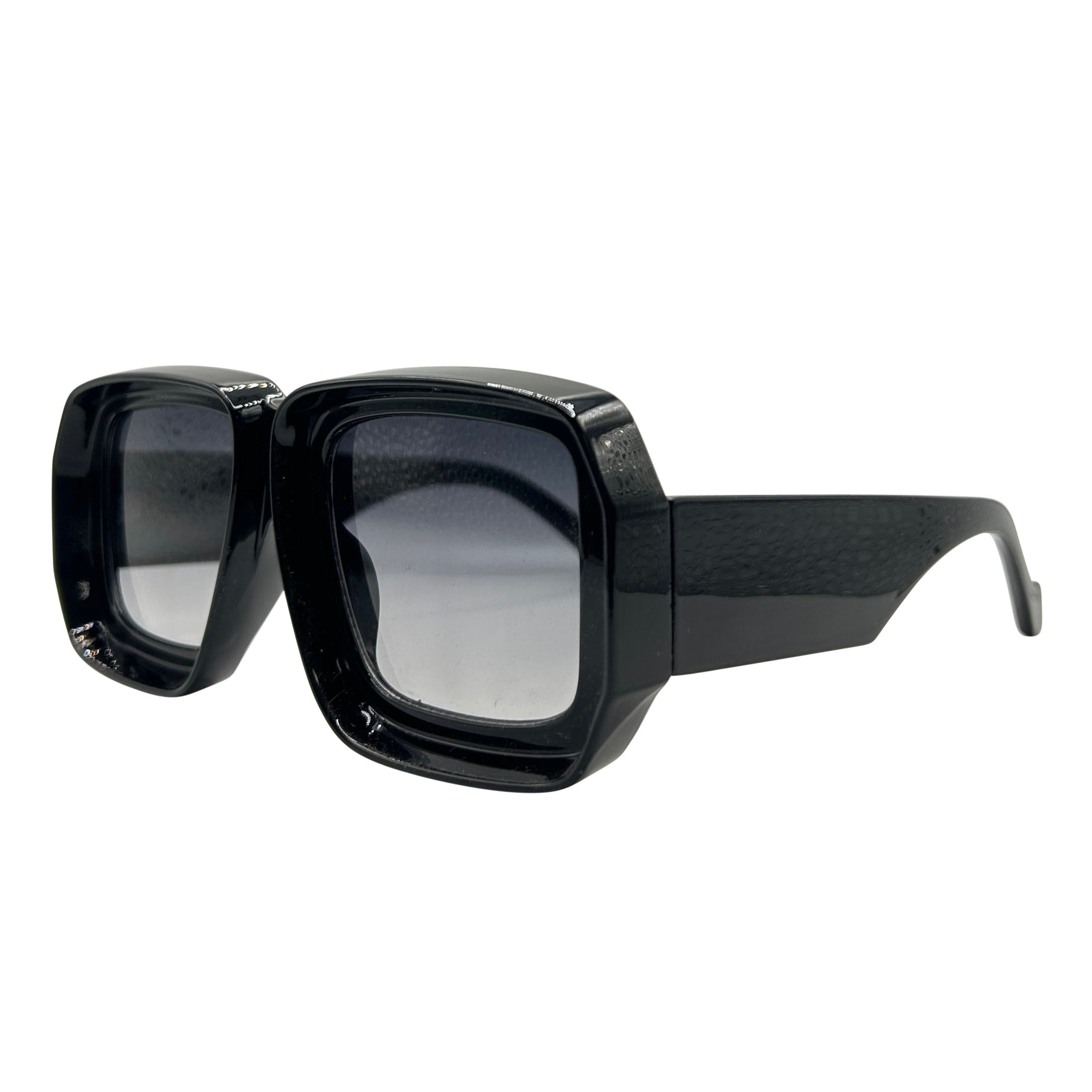 Shop WEEKDAY Square 70s Vintage-Inspired Sunglasses Giant