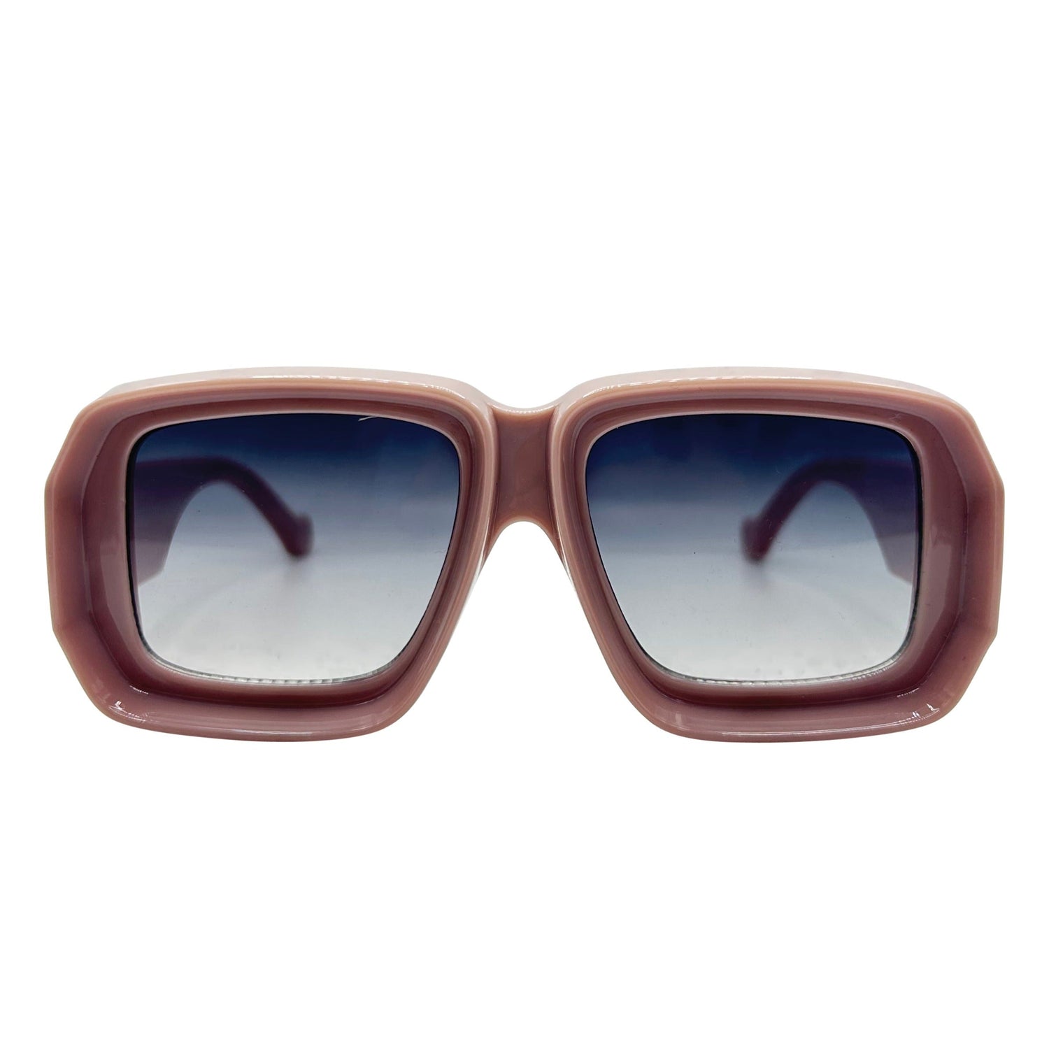WEEKDAY Retro Square SunglassesPink-Giant Vintage Eyewear