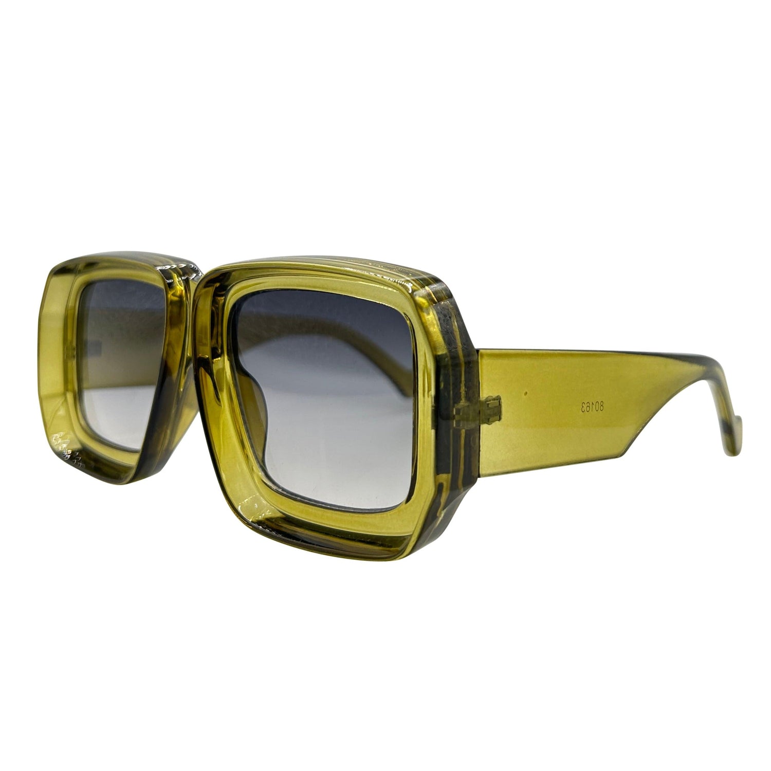 WEEKDAY Retro Square Sunglasses-Giant Vintage Eyewear