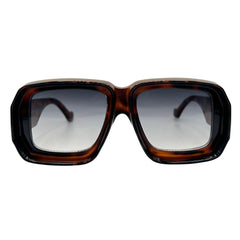 WEEKDAY Retro Square SunglassesTortoise-Giant Vintage Eyewear