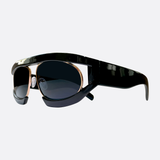 WEEZIE Black Avante-Garde Sunglasses | Luxe-Giant Vintage Eyewear