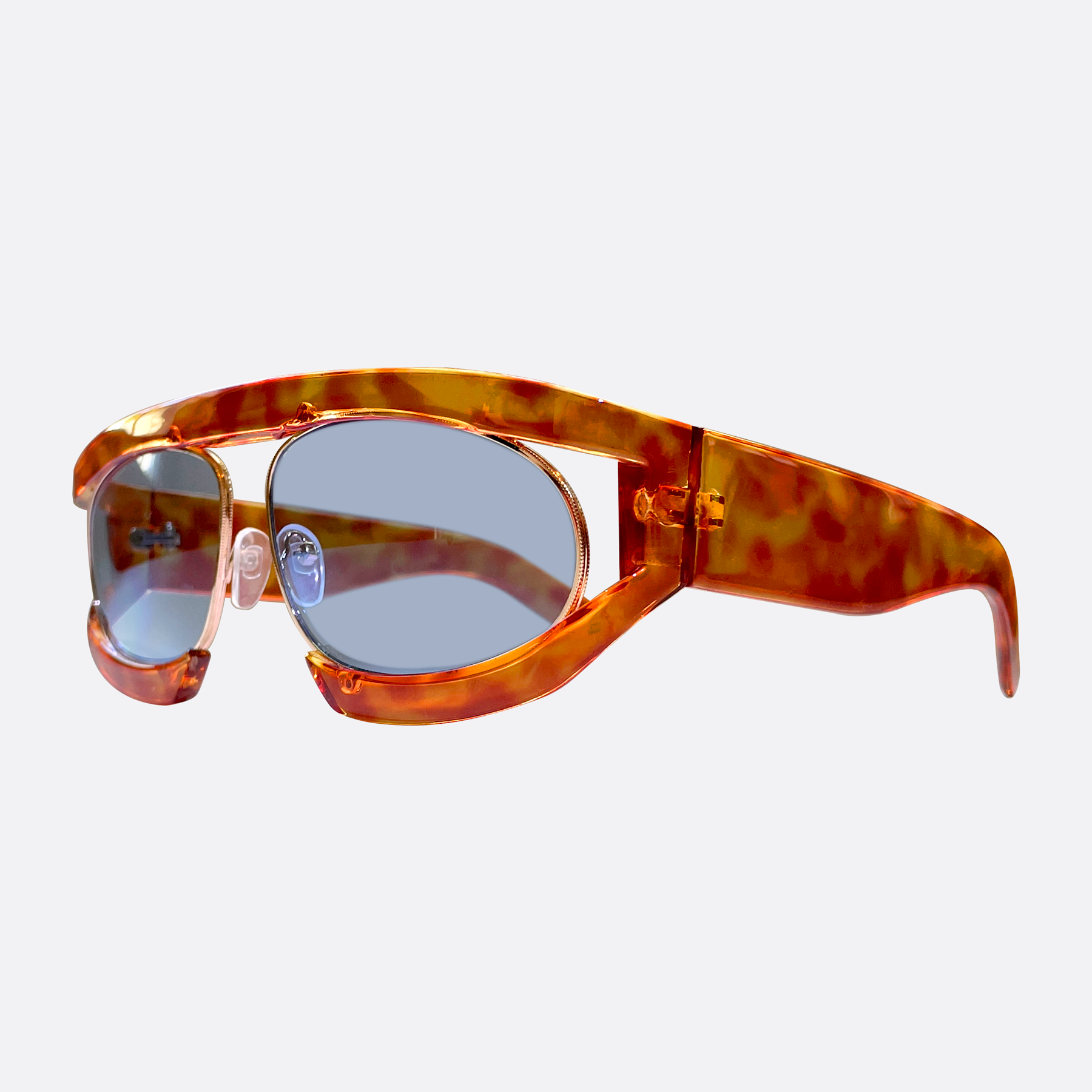 WEEZIE Demi/Blue Avante-Garde Sunglasses | Luxe