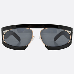 WEEZIE Black Avante-Garde Sunglasses | Luxe-Giant Vintage Eyewear