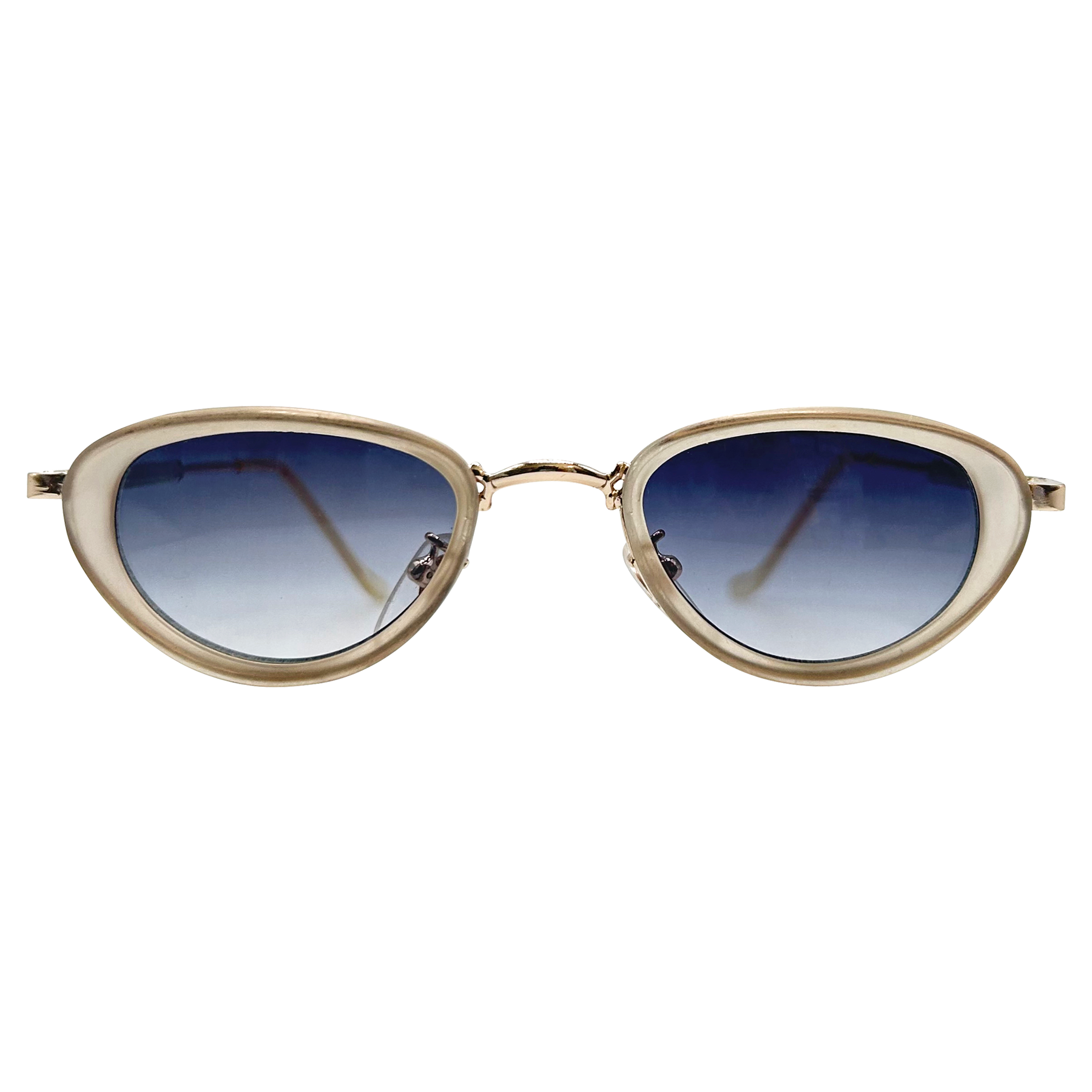 WILDE Oval Frost/Smoke Sunglasses | Small Fit