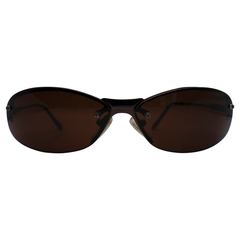 WINNIE Rimless SunglassesCopper/Brown-Giant Vintage Eyewear