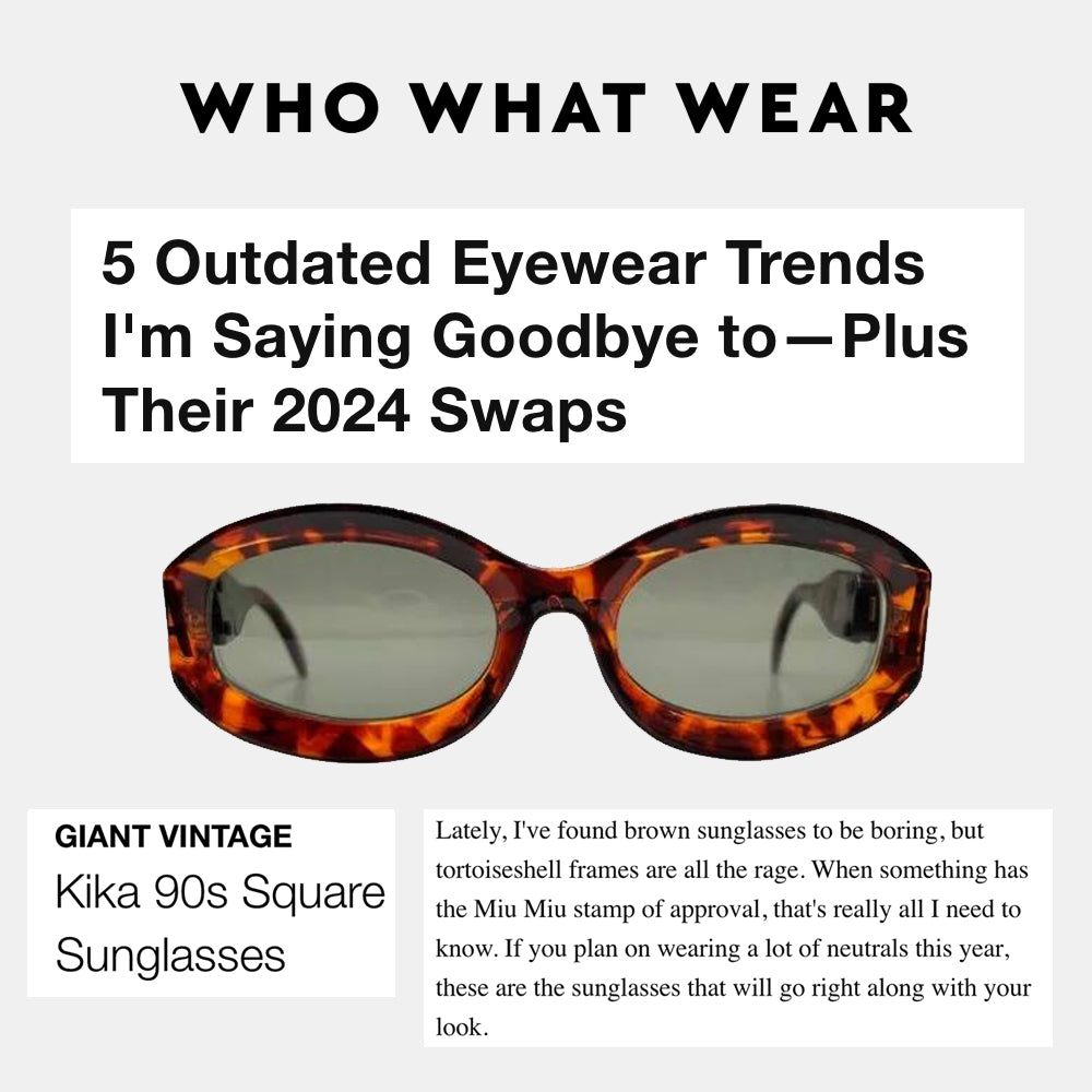 Who What Wear Article featuring Giant Vintage and vintage sunglasses Kika 90s sunglasses square