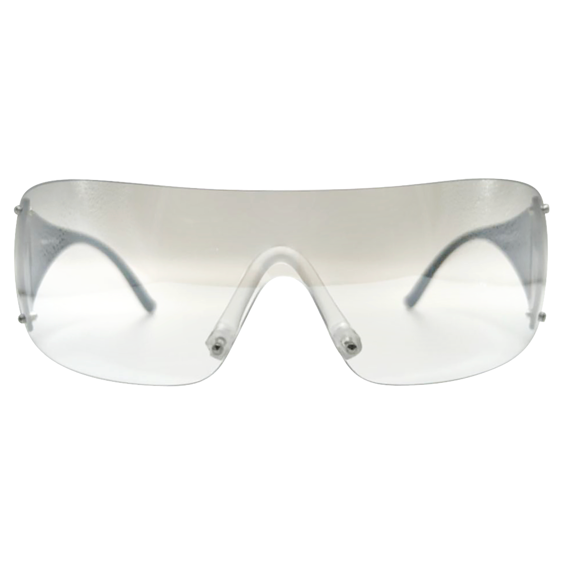 Zipper Shield Sunglasses *As Seen On: Blue Ivy Carter & Paris Hilton* Silver/Flash