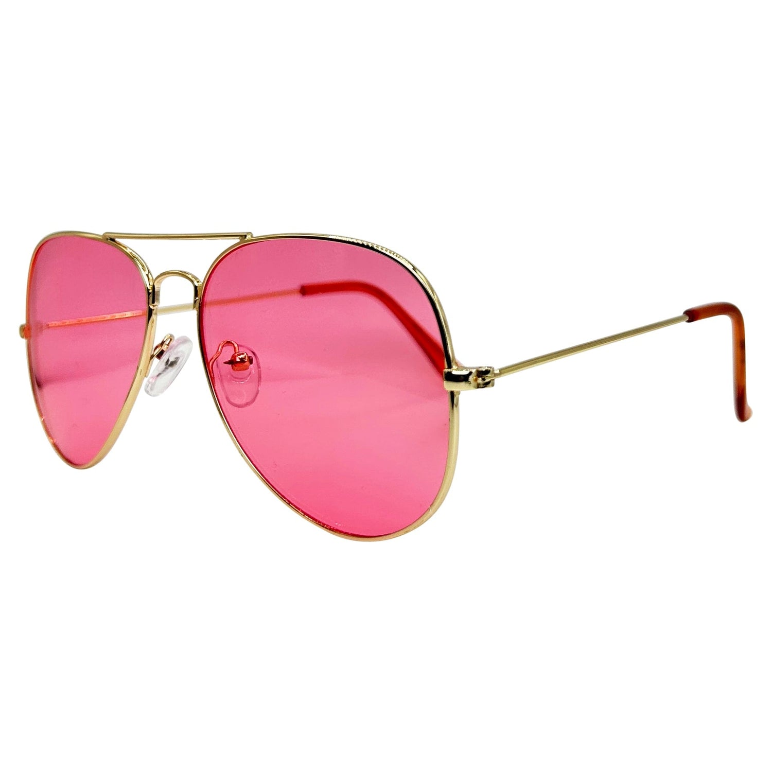 ZISSOU Colorful Aviator SunglassesDark Pink-Giant Vintage Eyewear