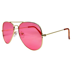 ZISSOU Colorful Aviator SunglassesDark Pink-Giant Vintage Eyewear