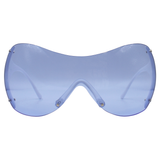 BOOM Shield Sunglasses *As Seen On: Amber Rose & Paris Hilton*Blue-Giant Vintage Eyewear
