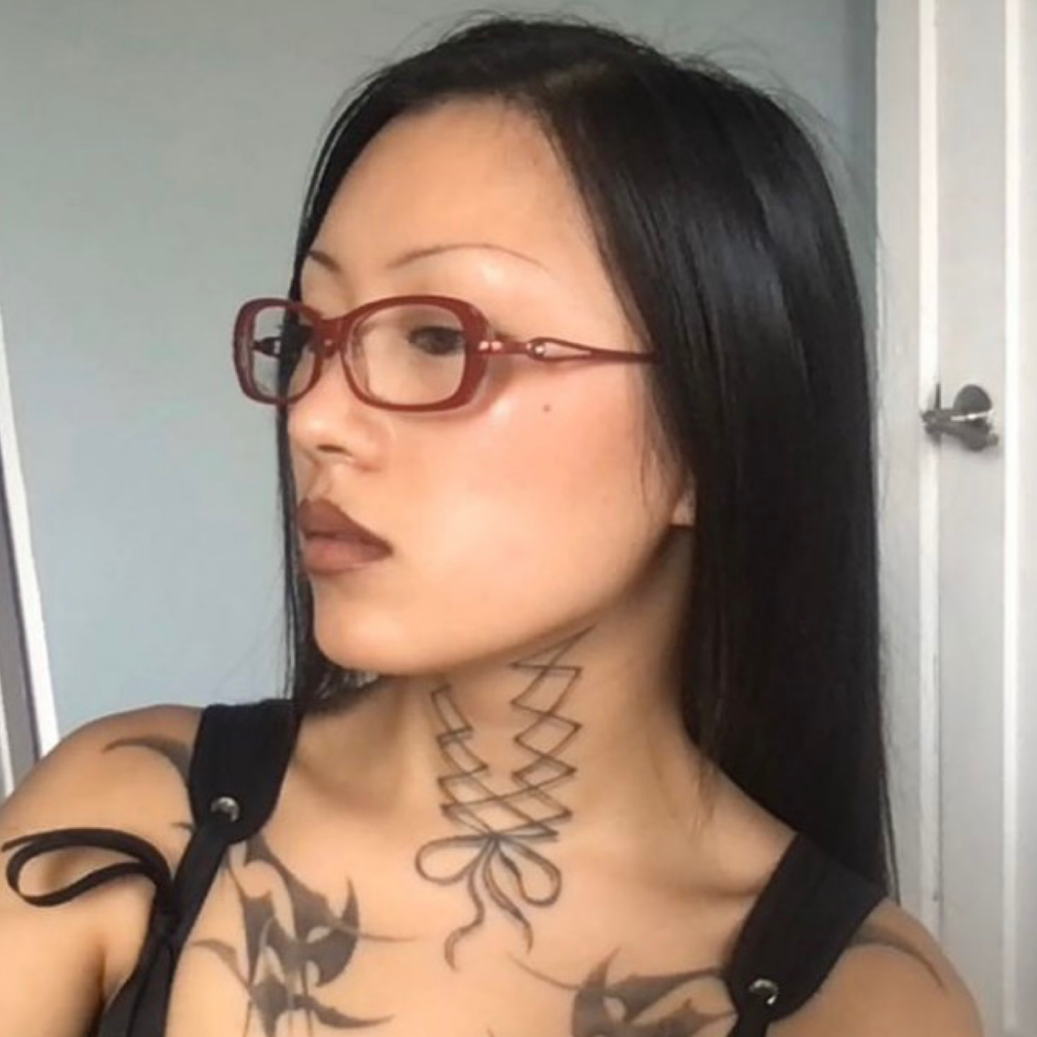 CURLY Small Clear Rectangular 90s Vintage Frame | Premium-Giant Vintage Eyewear