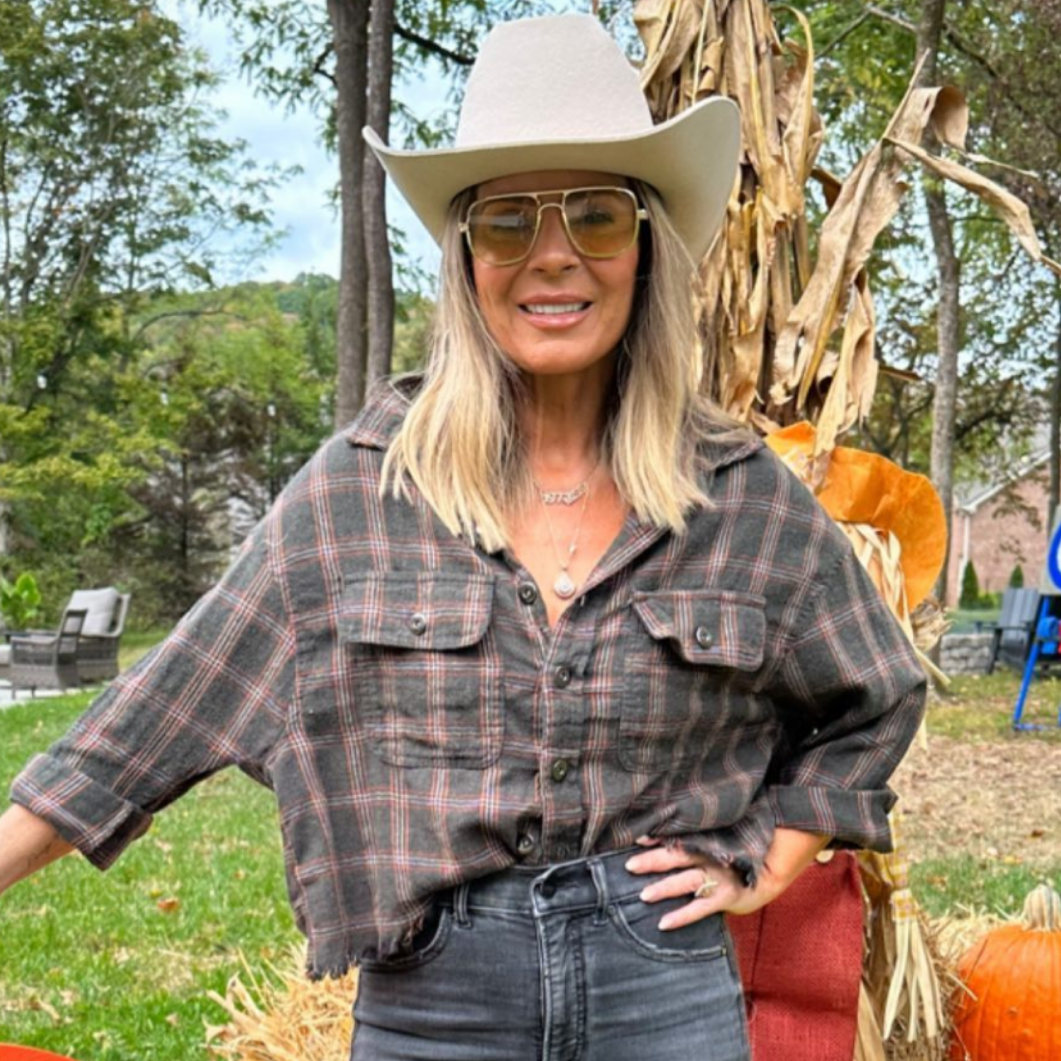 FILLMORE Gold/Tan Limited Edition Giant Vintage Original - Luxe *As Seen On: Renee Rapp*-Giant Vintage Eyewear