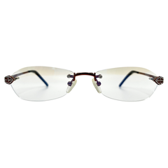 JOKER Clear Oval 90s Glasses | Premium-Giant Vintage Eyewear