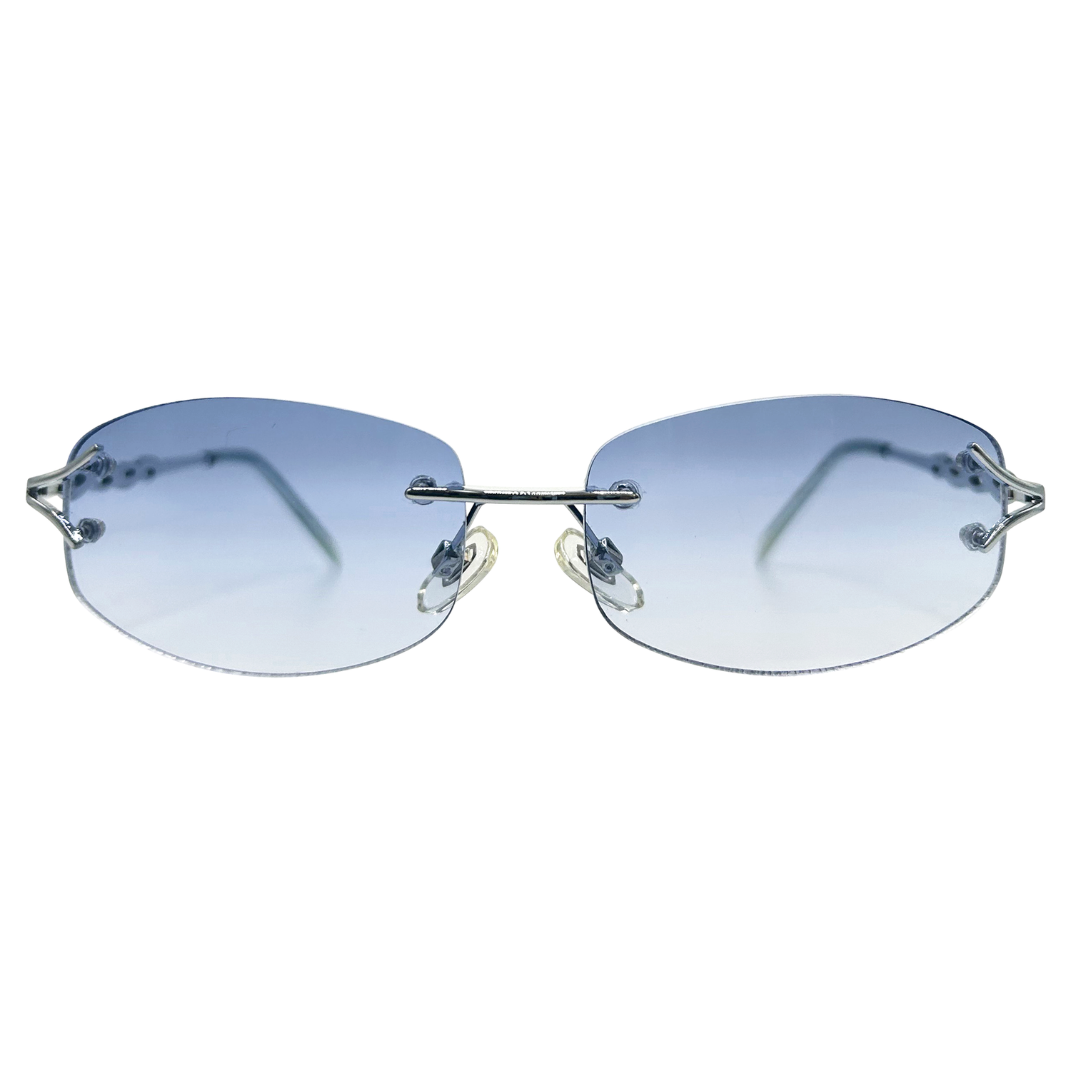MAJESTIC Rimless Y2K Sunglasses-Giant Vintage Eyewear