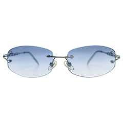 MAJESTIC Rimless Y2K Sunglasses-Giant Vintage Eyewear