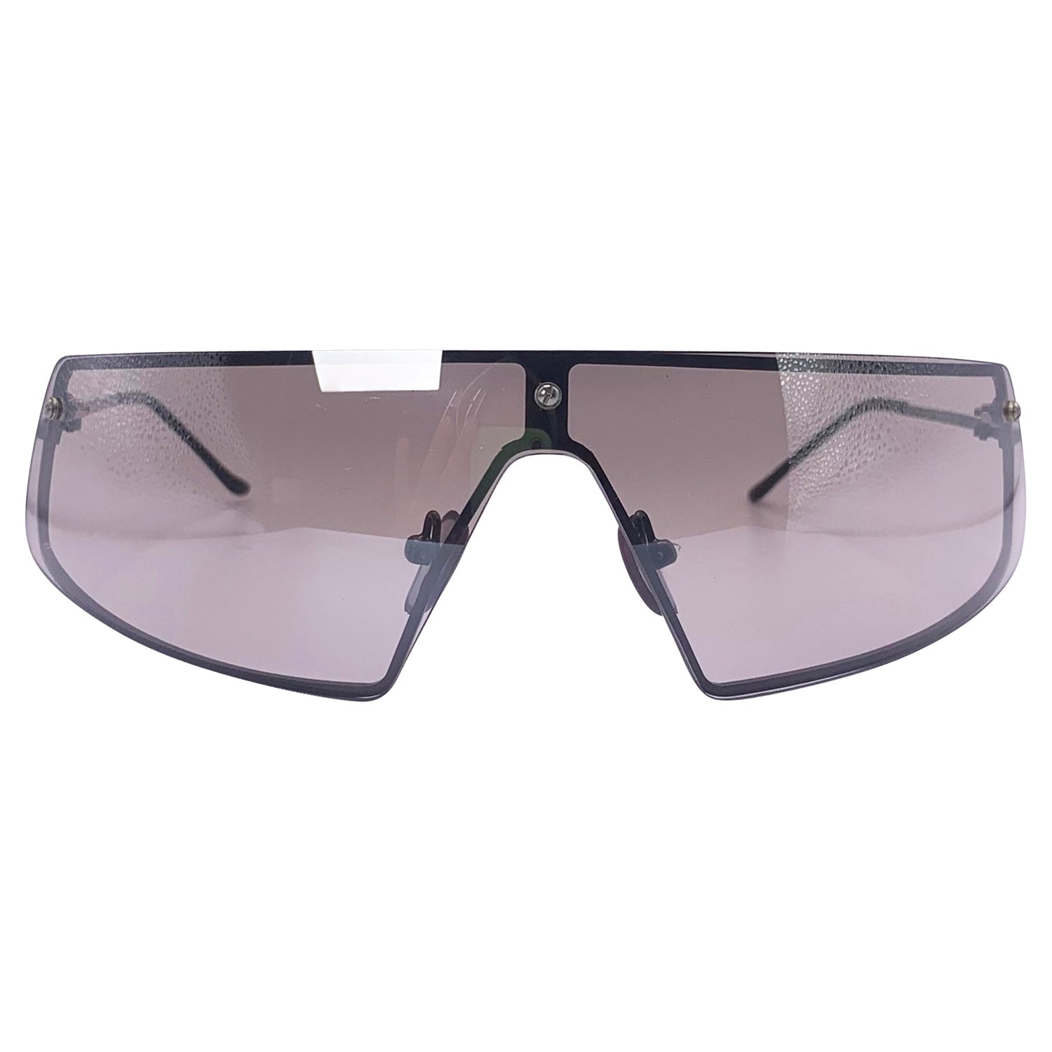 SEXY Wraparound Shield SunglassesSmoke Grey-Giant Vintage Eyewear