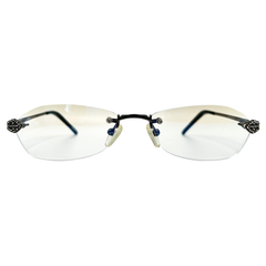 JOKER Clear Oval 90s Glasses | Premium-Giant Vintage Eyewear