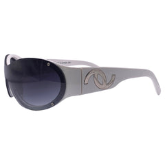 DELUSIONAL Round Y2K SunglassesWhite/Super Dark-Giant Vintage Eyewear