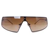 SEXY Wraparound Shield SunglassesAmber-Giant Vintage Eyewear