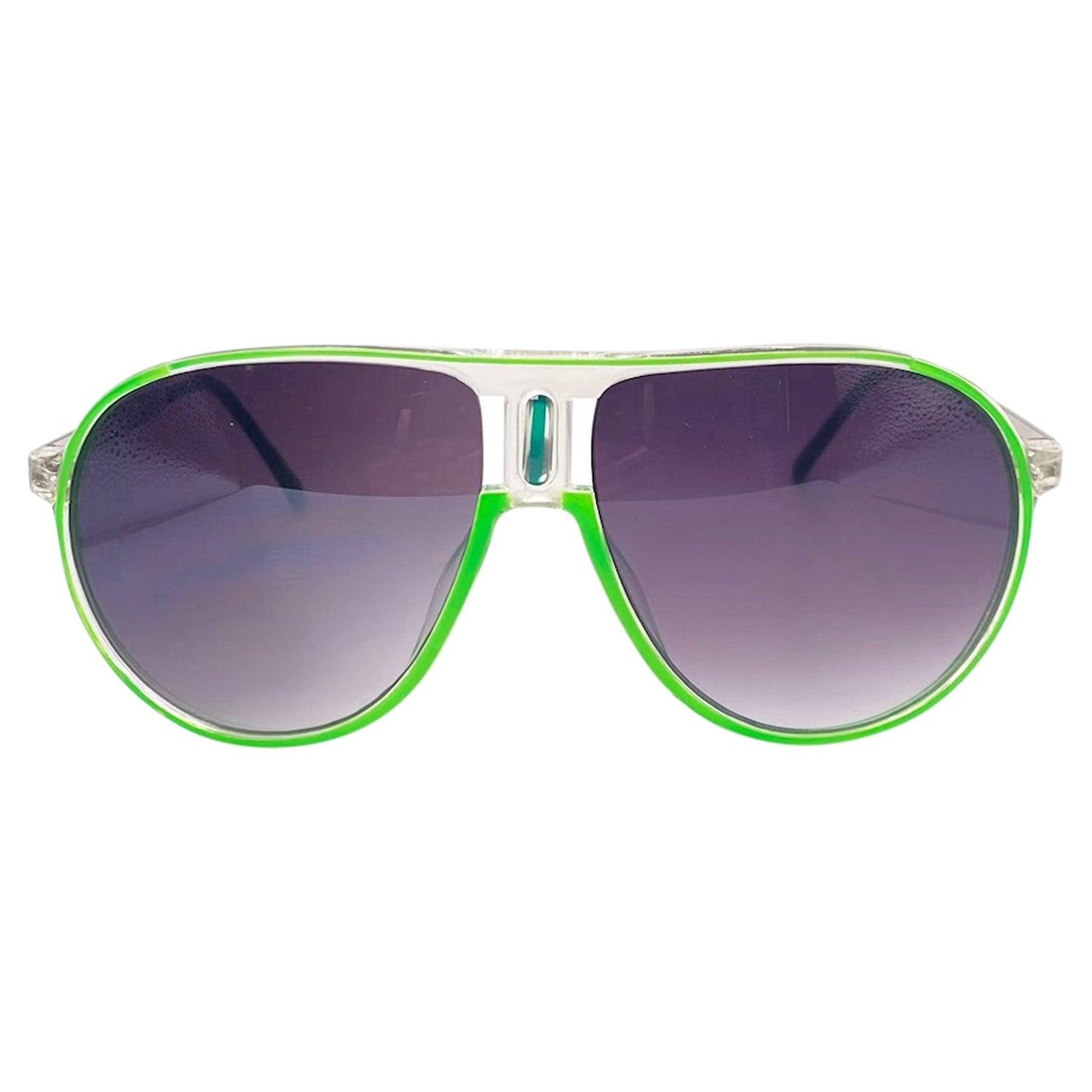 PARTY ROCK Neon Aviator SunglassesGreen-Giant Vintage Eyewear