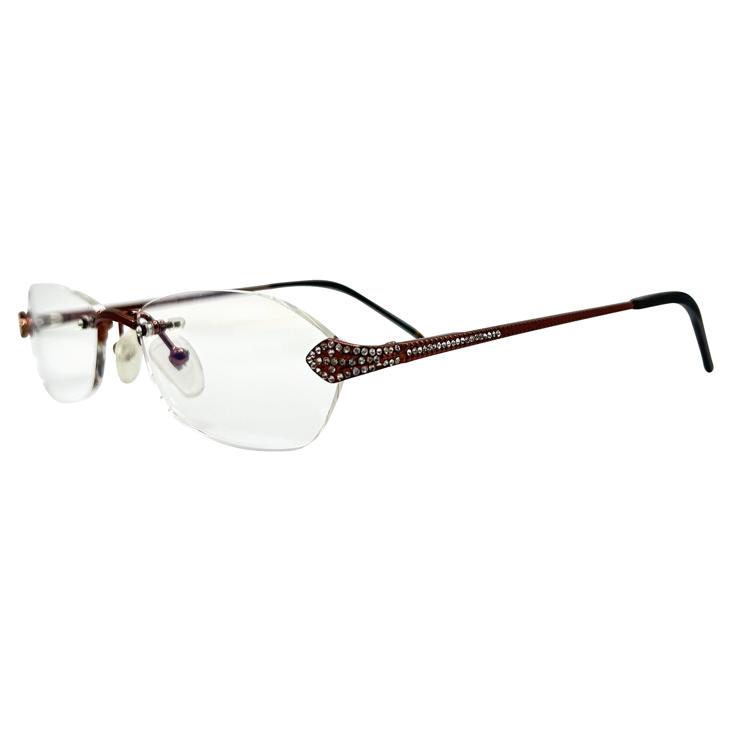 JOKER Clear Oval 90s Glasses | PremiumCopper-Giant Vintage Eyewear