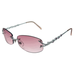 MAJESTIC Rimless Y2K SunglassesPink-Giant Vintage Eyewear